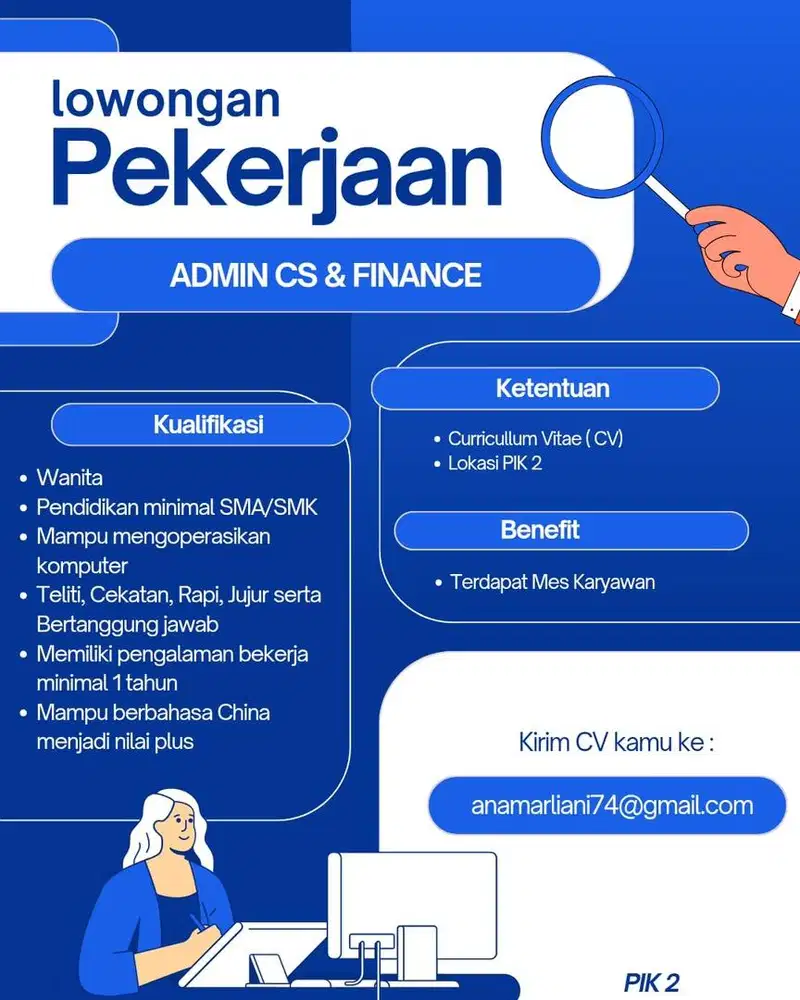 Lowongan kerja admin