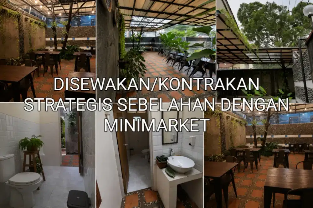 Disewakan/kontrakan bangunan komersil strategis cocok untuk rumahmakan