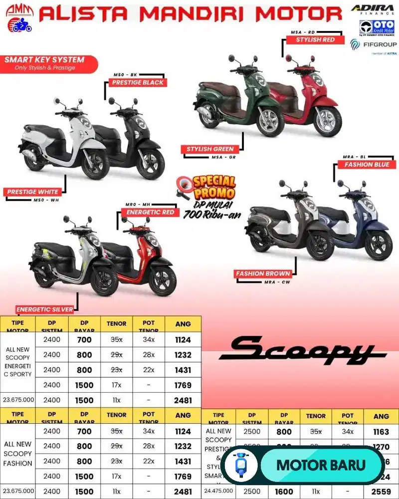 DP 700.000 SCOOPY FASHION 2026 CASH KREDIT PAYLATER CC