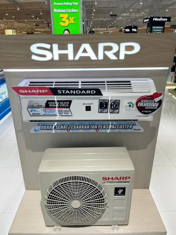 SHARP AC INVERTER 2 PK, BISA CICILAN 0%