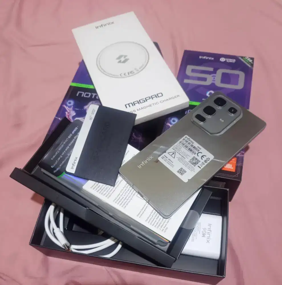 Infinix note 50 pro racing edition fullset garansi masih panjang