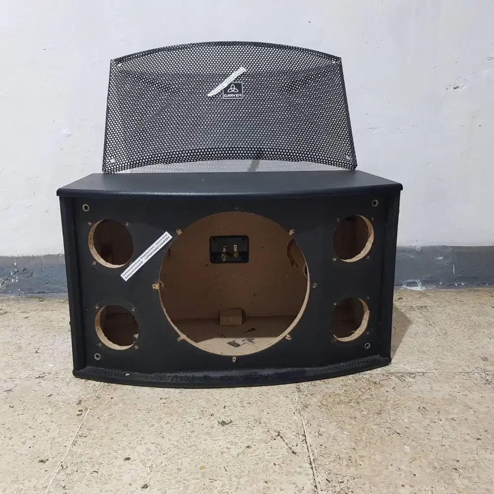 Box Speaker Carver 10 inch Model 1 Speaker 4 Tweeter Kondisi Second