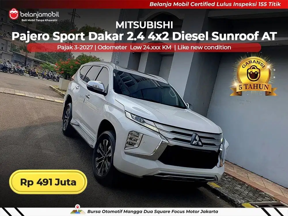 [ LOW KM 24RB ] Mitsubishi Pajero Sport Dakar 2.4 Sunroof 2023/2024