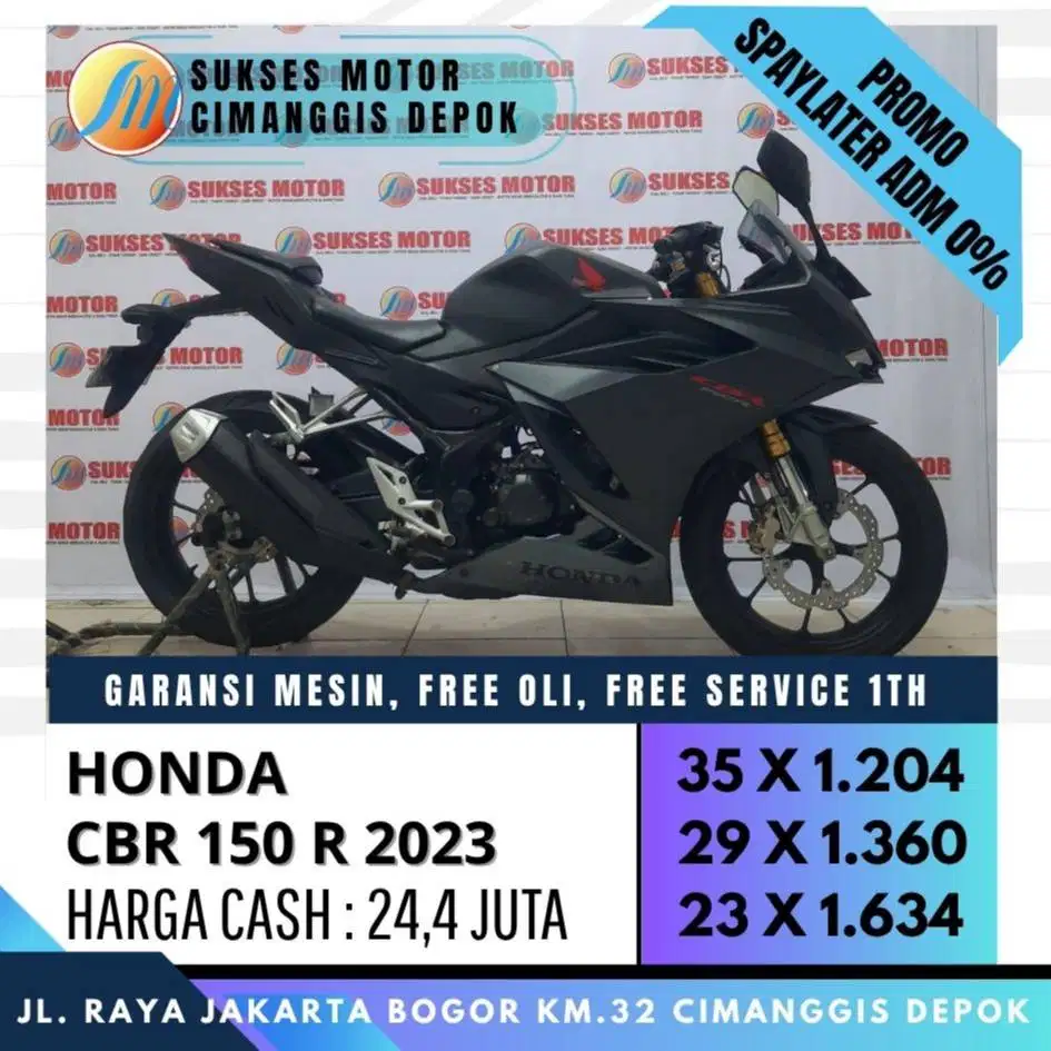 NEW CBR 150R 2023 CASH KREDIT KARTU KREDIT/NON DEBIT [SUKSES MOTOR]