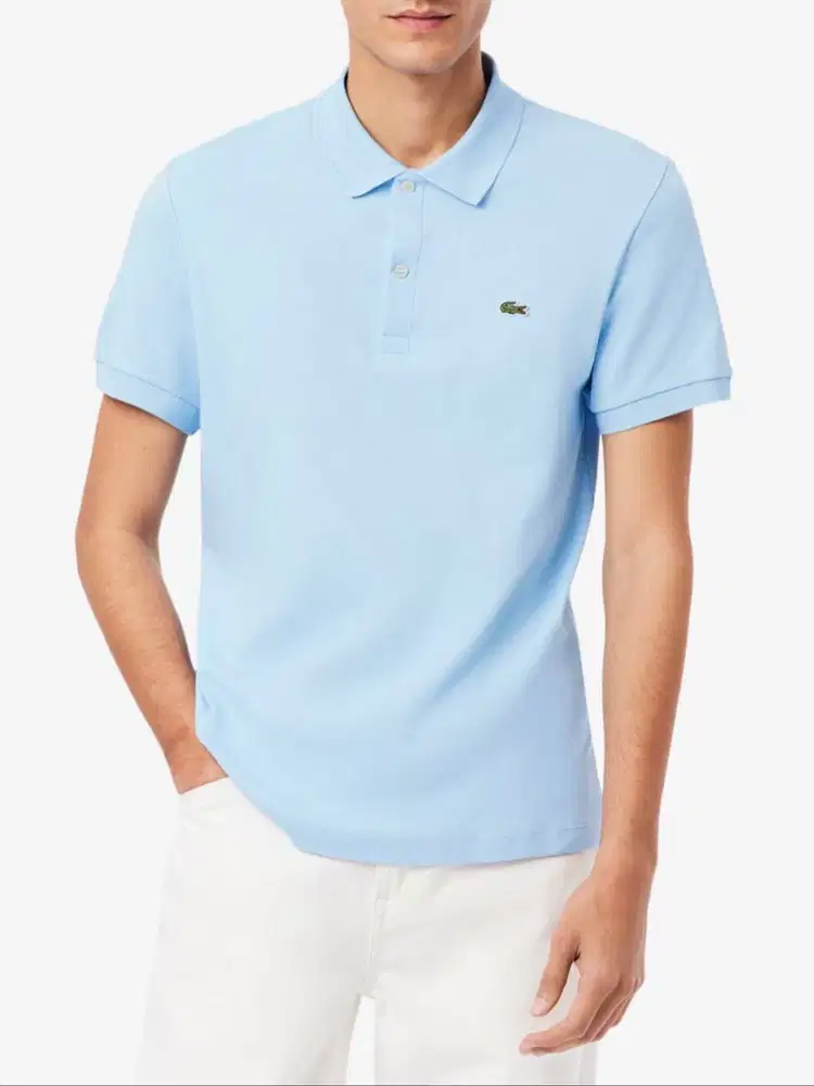 LACOSTE REGULER FIT L.12.12 POLO SHIRT - BABY BLUE (L)