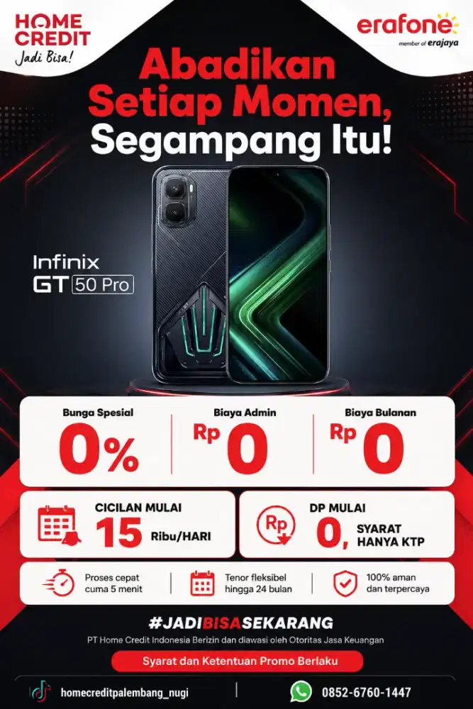 PROMO KREDIT HP INFINIX GT 50 PRO TERMURAH SEKOTA PALEMBANG