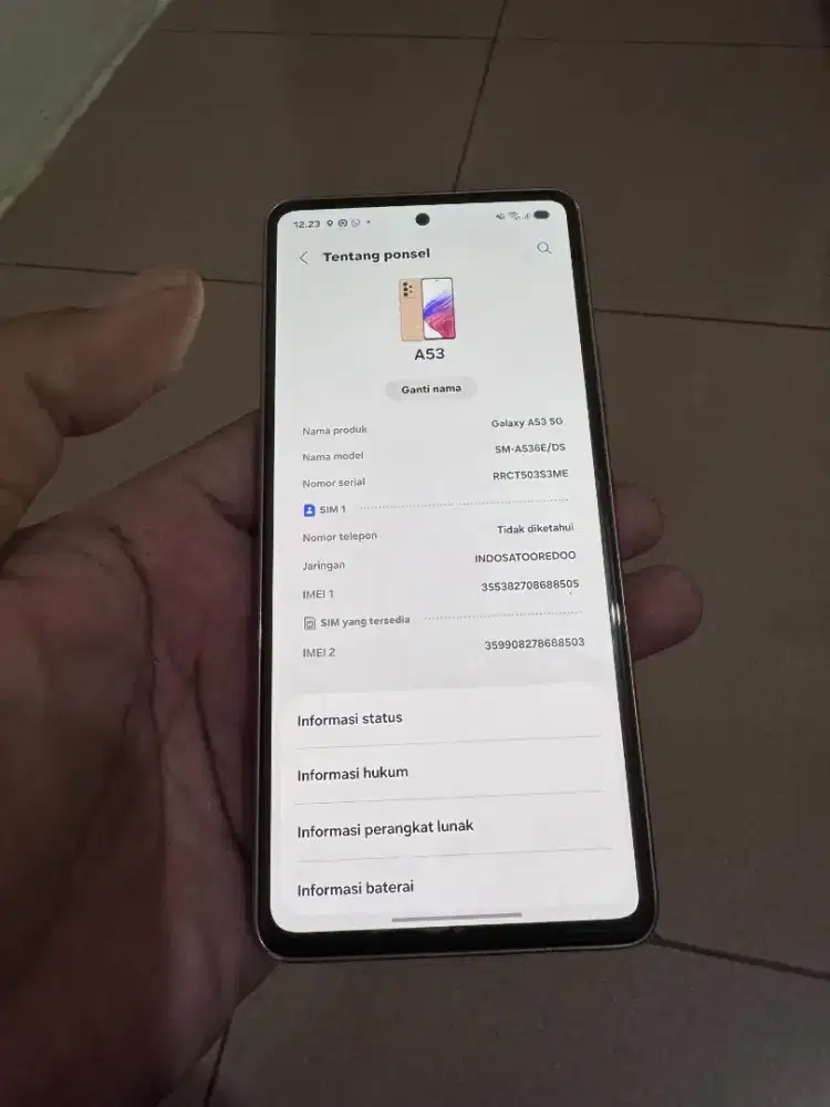 Samsung a53 5G 8/256 gold ex resmi