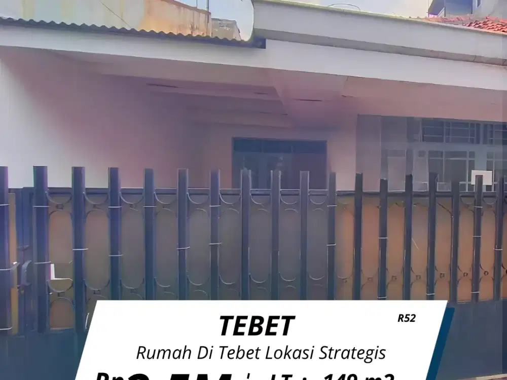 Di jual rumah Tebet lokasi strategis (R52)