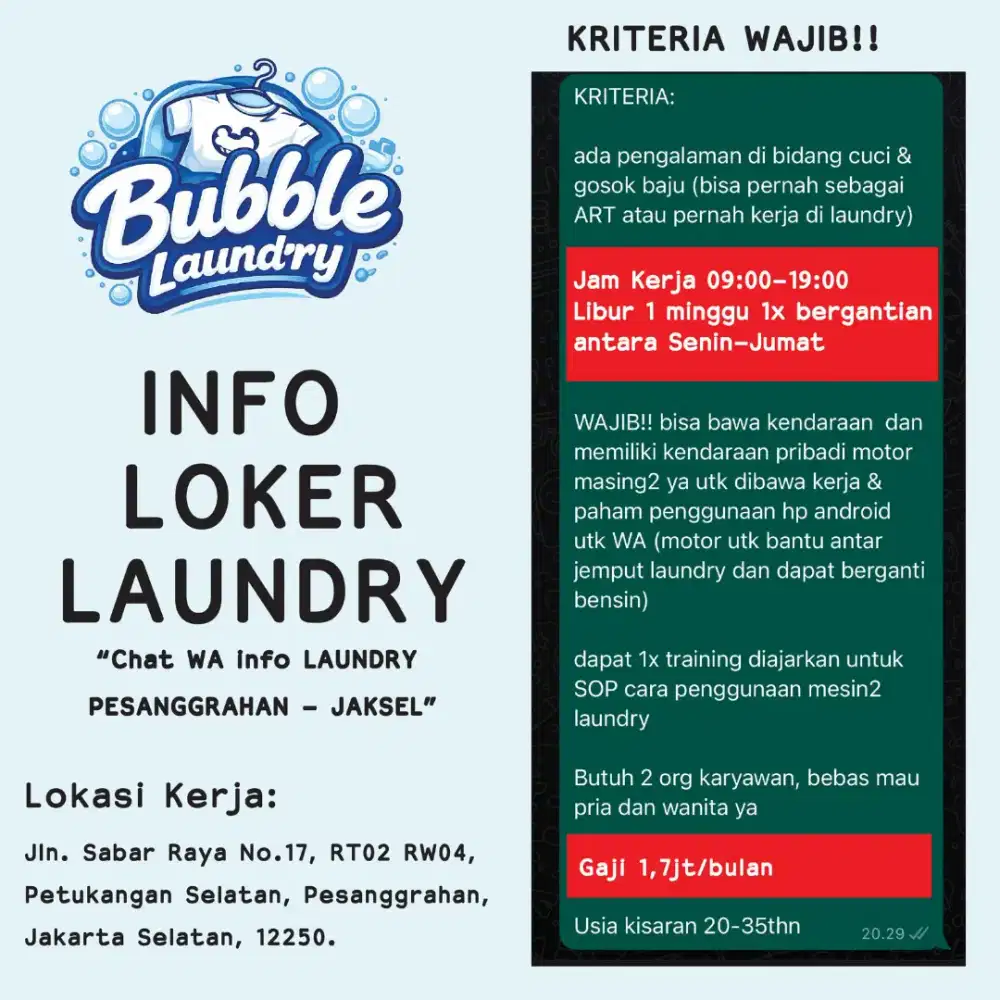 Lowongan laundry