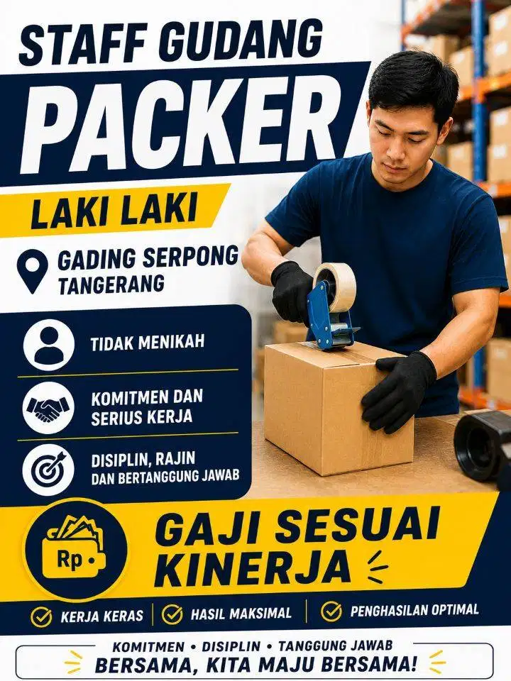 Lowongan Operasional Packer Laki Laki Gading Serpong Motor Ekspedisi