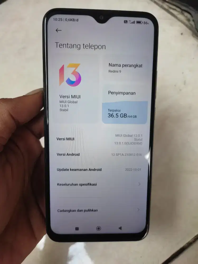 Xiaomi redmi 9 ram4+1/64 4G normal segel
