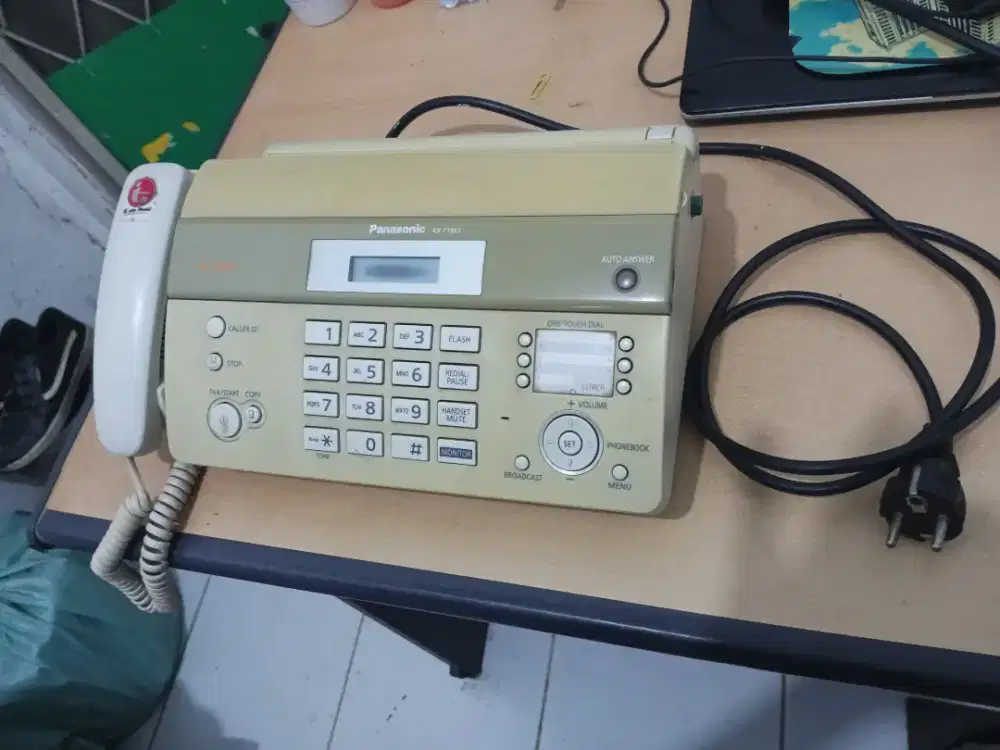 Jual Mesin Telpon + Fax Panasonic KX-FT983 Original Mulus Siap Pakai.