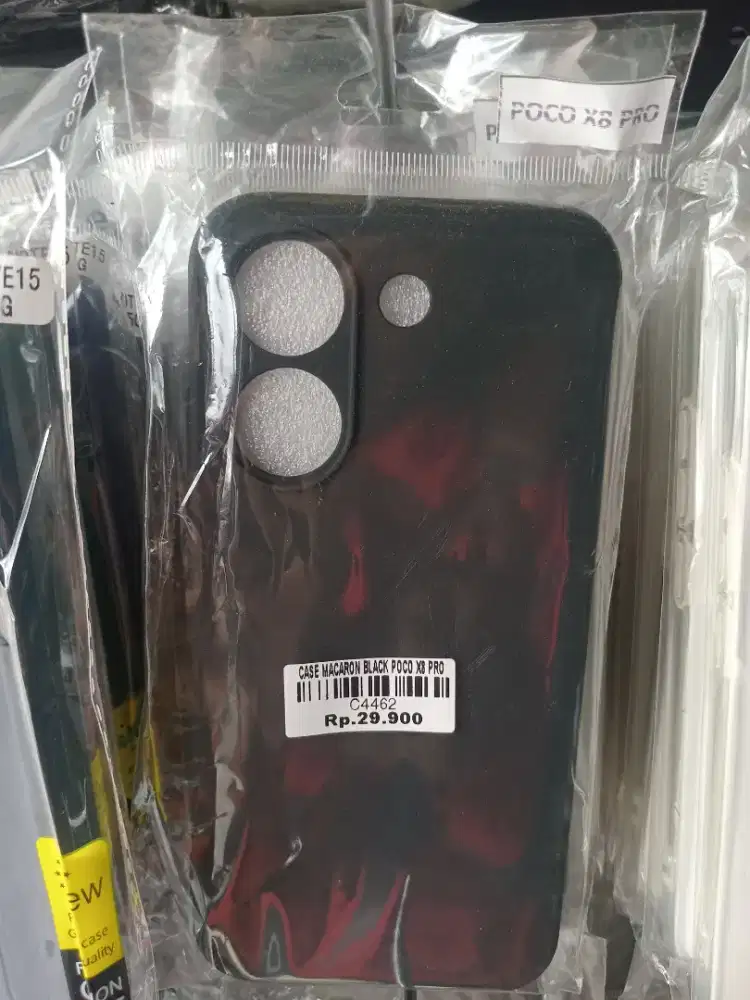 CASE MACARON BLACK POCO X8 PRO ATLANTIS DAHSYAT