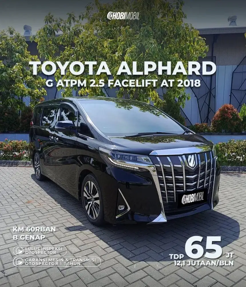 Alphard G ATPM 2.5 AT 2018