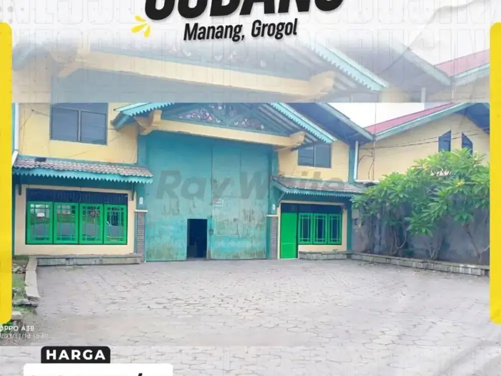 Gudang 700meter Siap Huni Zona Merah Akses Kontener di Manang Grogol Solo Baru