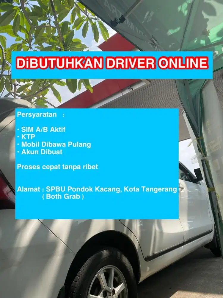 Lowongan deiver jabodetabek,karawang,banten