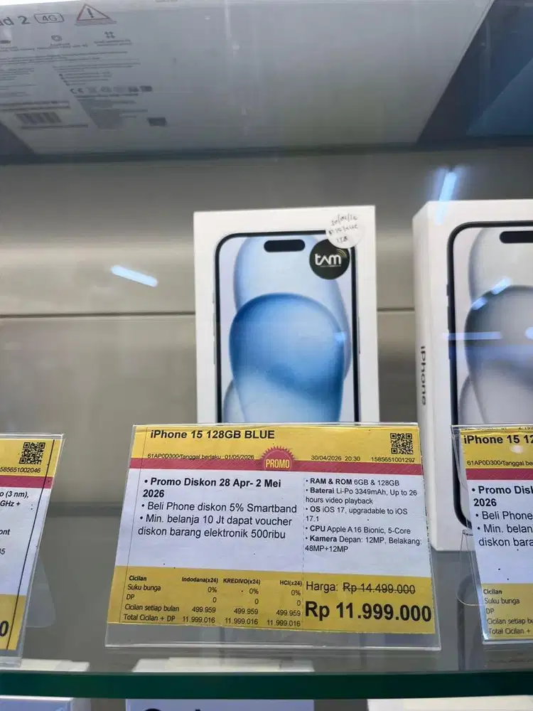 Iphone 15 128GB Blue
