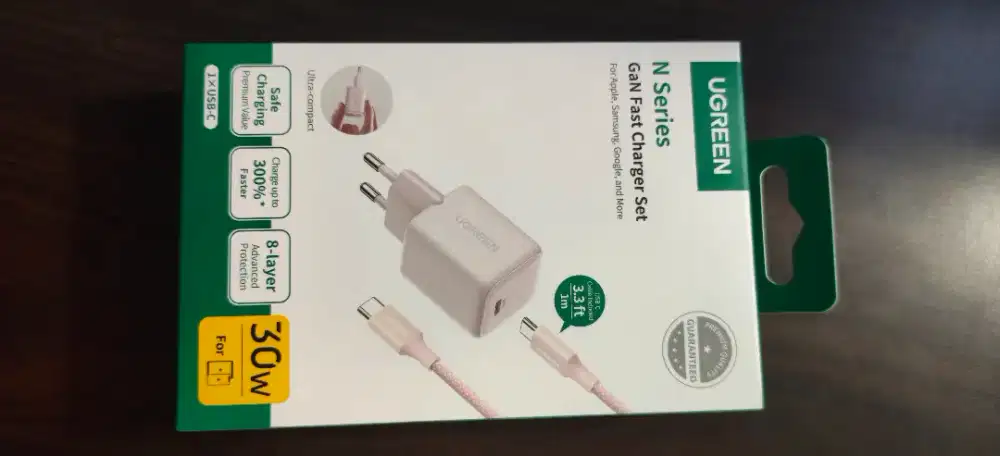 Ugreen N Series GaN Bundling Type C to Type 30W
Fast Charging - 85057