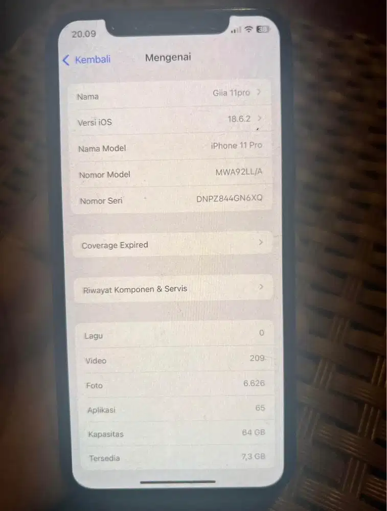 Iphone 11 pro 64gb inter