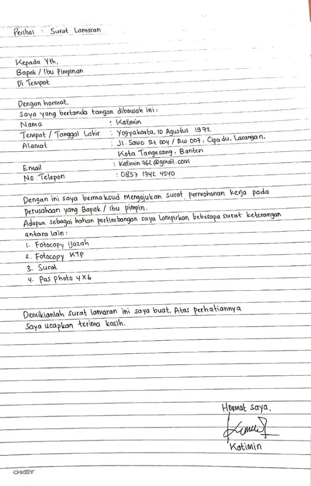 mencari pekerjaan sebagai baker