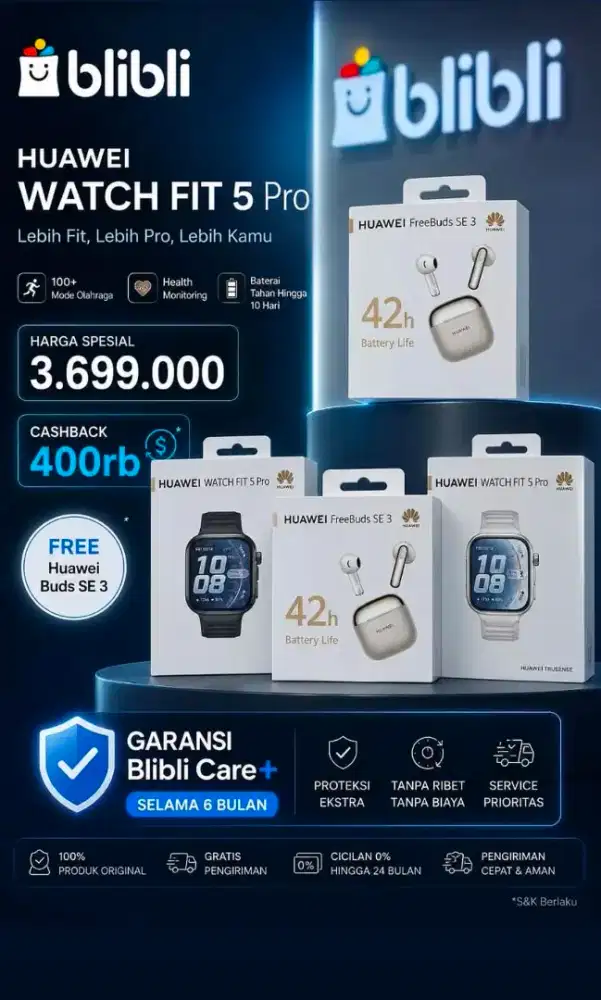 HUAWEI WATCH FIT 5 PRO FREE BUDS SE 3