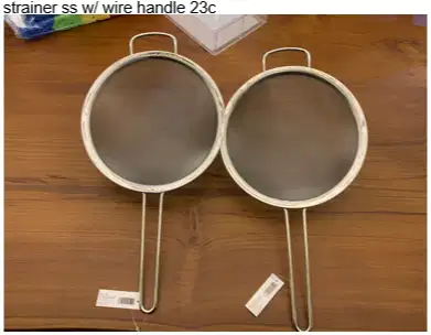 strainer ss w/ wire handle 23c