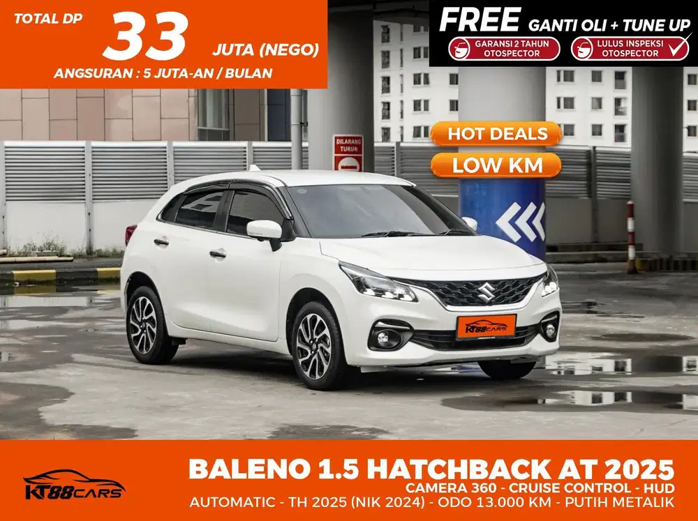 Low Kilometer Bergaransi SUZUKI BALENO HATCHBACK 1.5 AT 2025