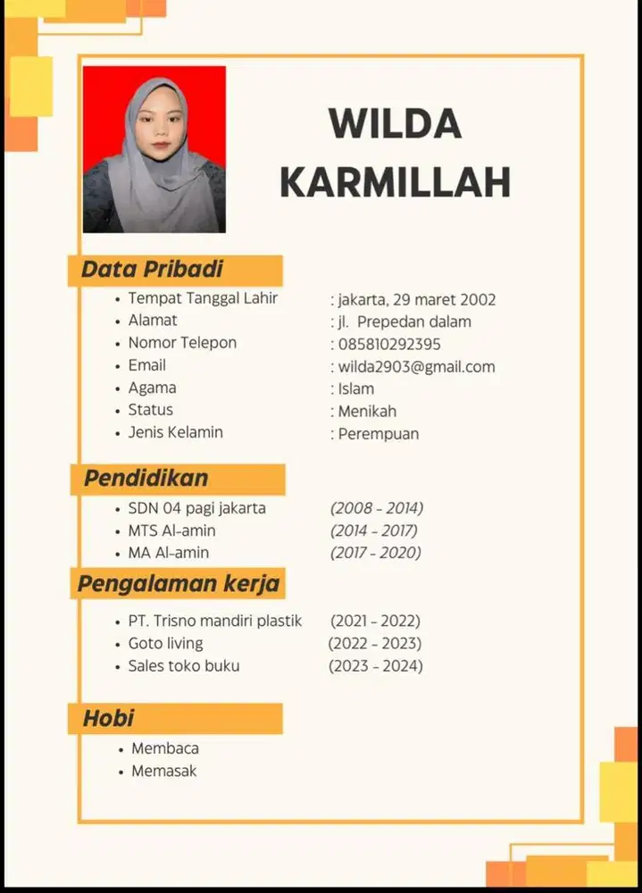 Info lokernya boleh wa