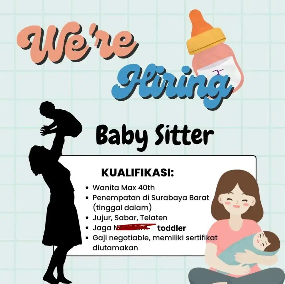 Dibutuhkan art/suster momong anak