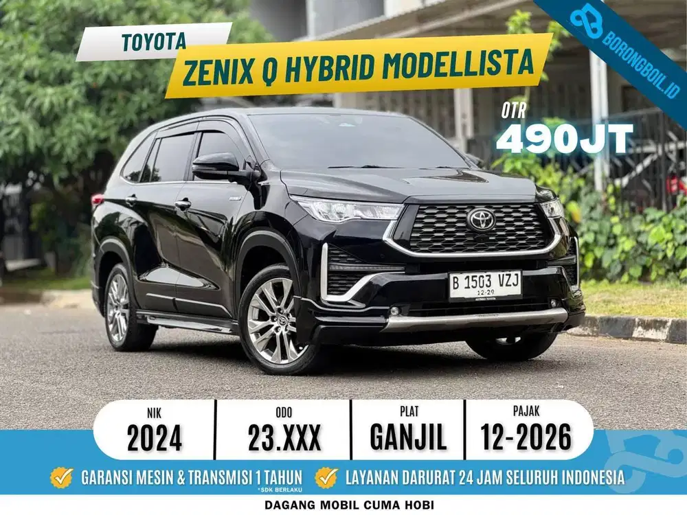 TOYOTA INNOVA ZENIX Q HYBRID MEDELISTA SUPER LOW KM 2024 HITAM