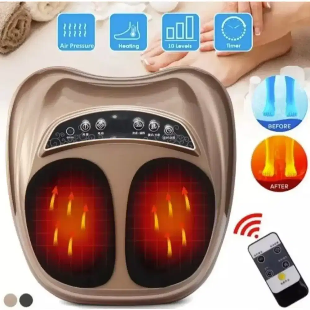 Alat Pijat Kaki Elektrik Foot Massager 4D Shiatsu Therapy