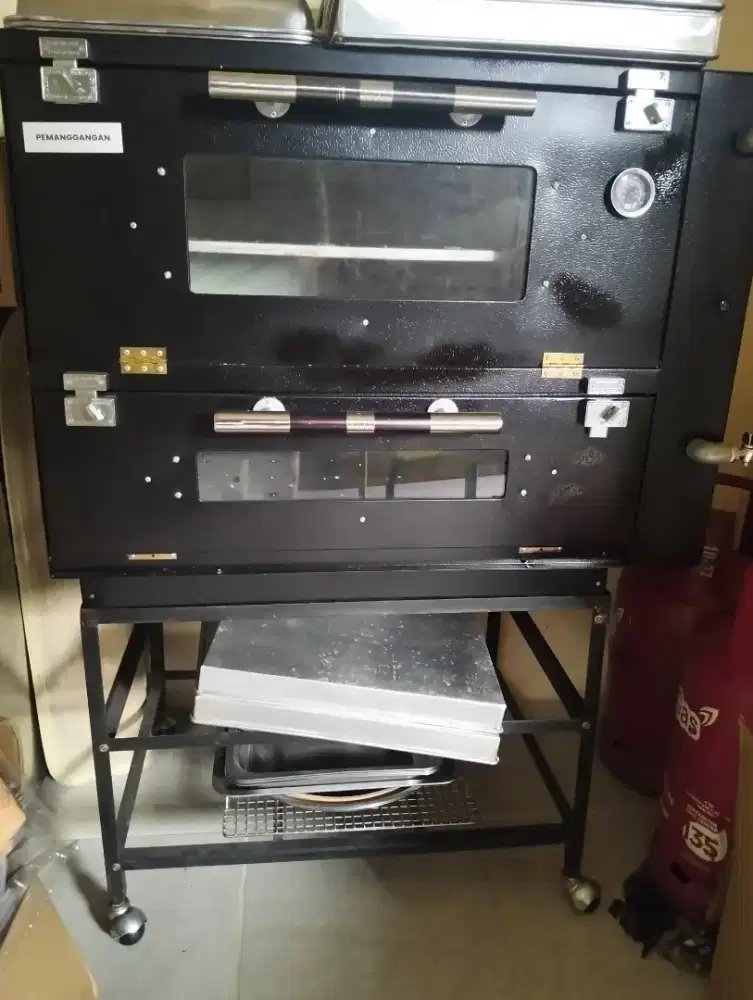 Oven gas otomatis model cekrek matic api atas bawah
