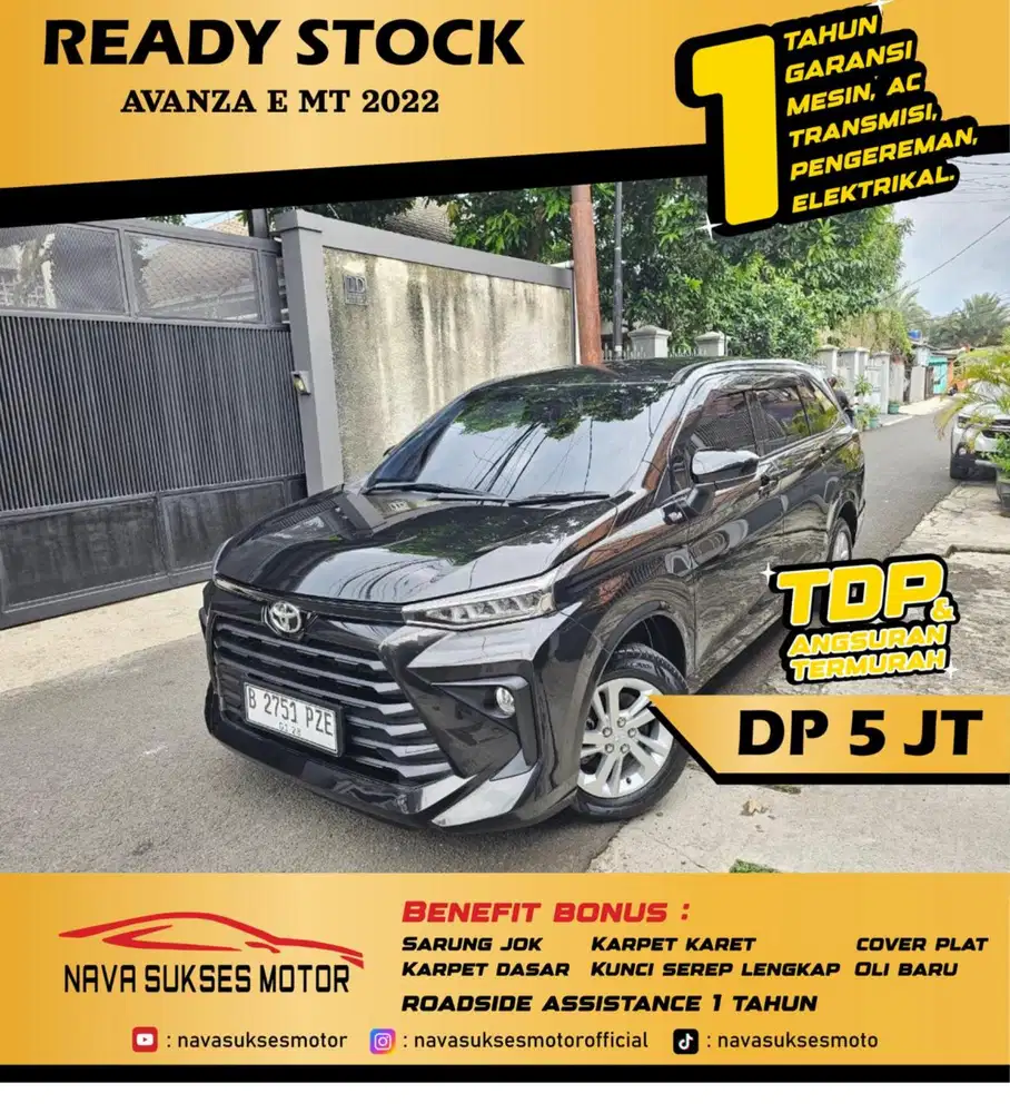 TDP 5 JUTA - AVANZA E MT 2022
