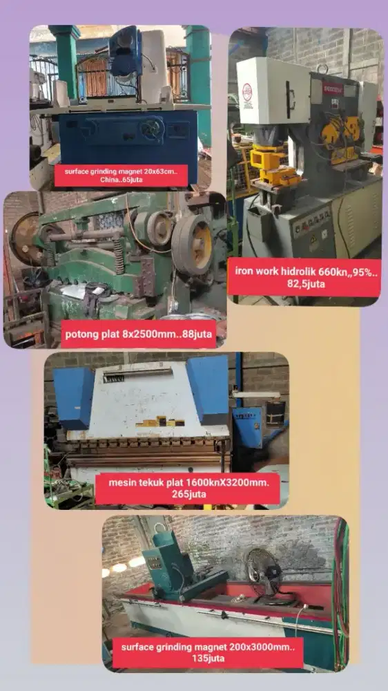 Mesin potong,bendig plat, hidrolik