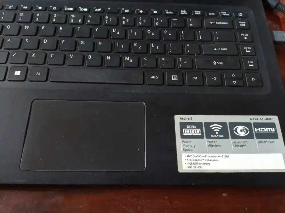 Laptop Acer A314 kondisi bagus siap pakai