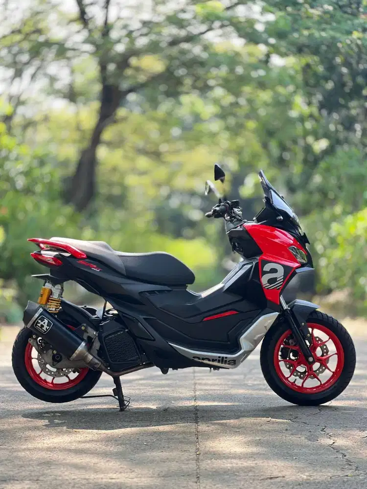 APRILIA SR GT 200 ABS MERAH 2024 KM 2K PAJAK HIDUP SUPER MULUS