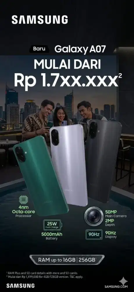 Promo samsung A07 1 jt an