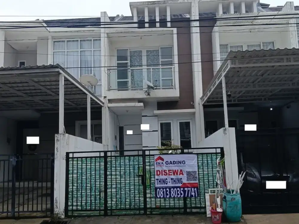 Ss.1339 - Murah !! Disewakan Rumah Minimalis Luas 76 Kosongan Jalan 3 Mobil Hadap Utara di Imperial Gading