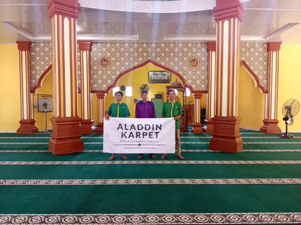 Karpet Masjid MURAH Tipe Aladdin Palace (5 mm) Lokal | Gratis Survei