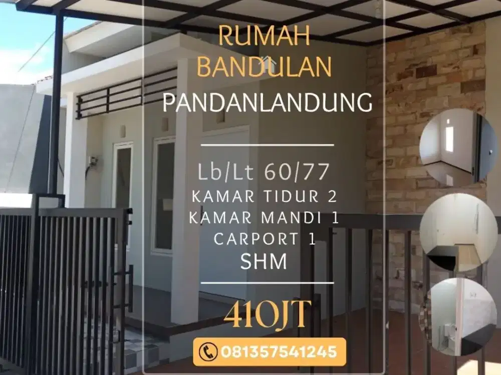 Rumah dijual bandulan pandanlandung kampus UB2 MCP Dieng 410jt