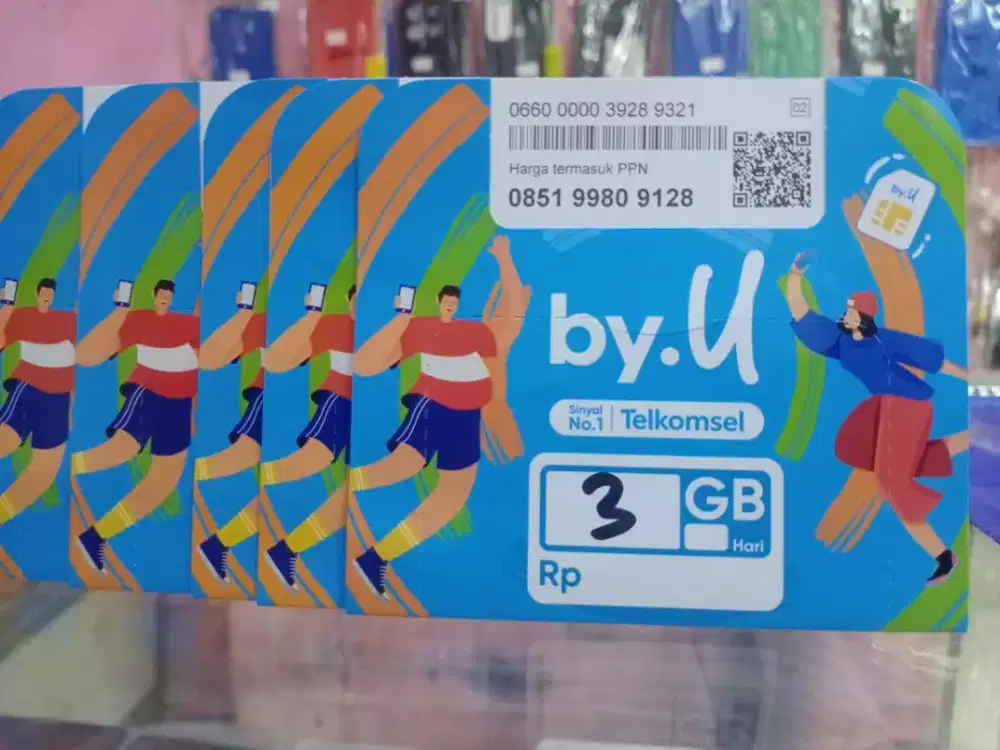 Kartu telkomsel byu+3gb sdh aktif