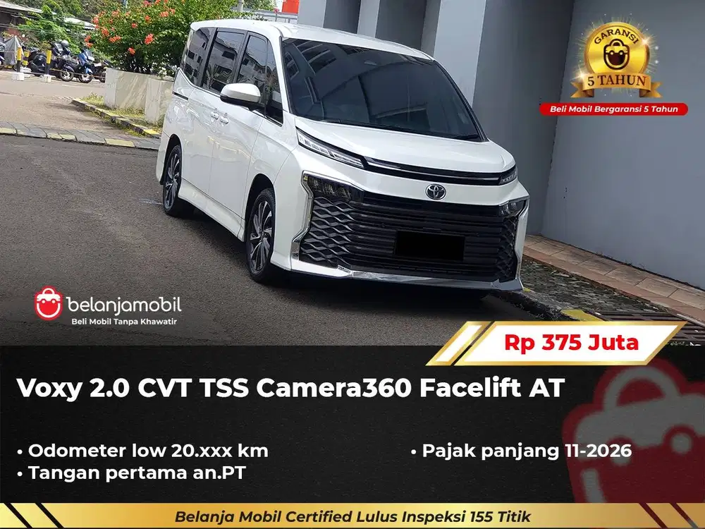 [ LOW KM 20RB ] Toyota Voxy 2.0 CVT TSS Camera360 Facelift 2022/2023
