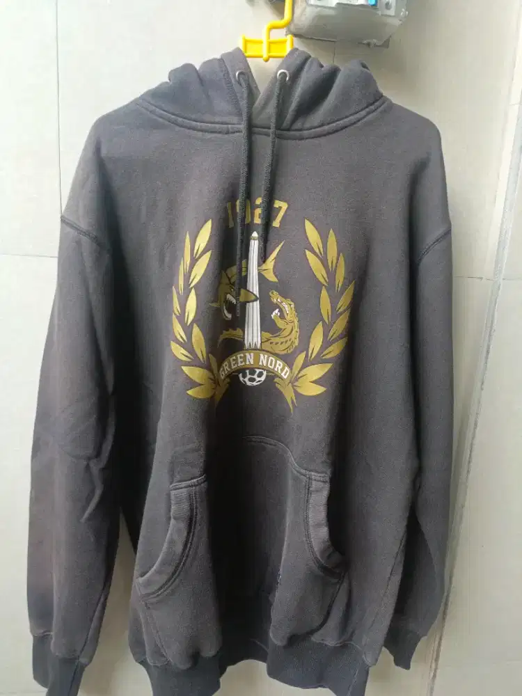 Jual jaket hoodie bonek green nord