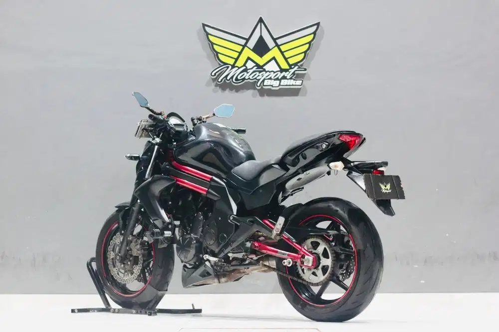 Kawasaki er6n Red Casis 650 ABS mulus mesin sehat suara gahar siap gas
