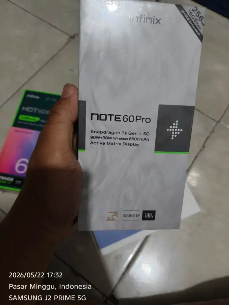 Infinix note 60 Pro 5G Ram 8/256 hape Baru