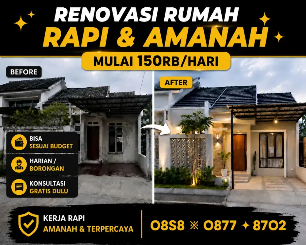 Tukang Bangunan Harian & Borongan | Bangun & Renovasi Rumah Amanah