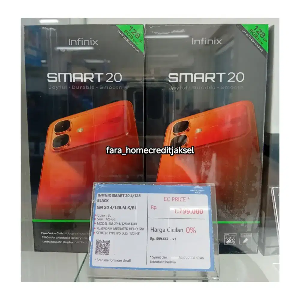 Infinix Smart 20 4/128GB Black