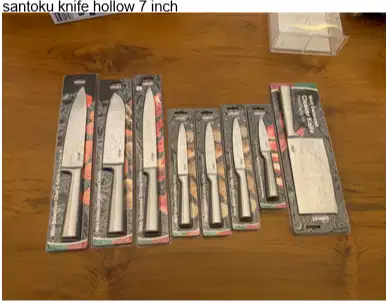 santoku knife hollow 7 inch