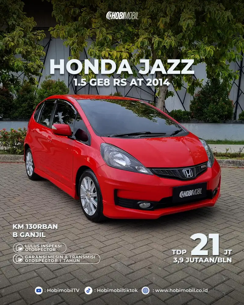 GARANSI MESIN 5 TAHUN Honda jazz RS at 2014