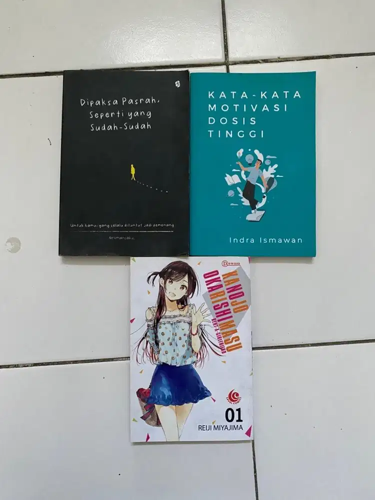 Buku komik dan buku motivasi